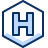 Helipad Hexagon Icon from Cyber Duotone Set