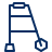 Medical Walker Icon from Cyber Line Set