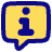 Chat Bubble Info Help Icon from Plump Pop Set