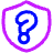 Shield Privacy Help Icon from Plump Neon Set