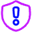 Shield Privacy Tip Info Icon from Plump Neon Set