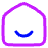 Home Smile Icon from Plump Neon Set