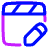 Movie Video Edit Icon from Plump Neon Set