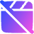 Movie Video Edit Off Disabled Icon from Plump Gradient Set