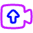 Upload Video Icon from Plump Neon Set