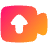 Upload Video Icon from Plump Gradient Set