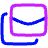Email All Stacked Icon from Plump Neon Set