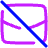 Email Off Disabled Icon from Plump Neon Set