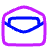 Mail Mark As Read Icon from Plump Neon Set