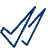 Check Double Icon from Cyber Line - Free Set