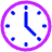 Circle Clock Icon from Plump Neon - Free Set