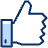 Facebook Like Icon from Cyber Duotone - Free Set