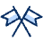 Flag Double Icon from Cyber Duotone - Free Set