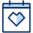 Heart Calendar Icon from Cyber Duotone - Free Set
