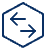 Left Right Traffic Data Transfer Hexagon Icon from Cyber Line - Free Set