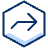 Navigation Next Hexagon Icon from Cyber Duotone - Free Set