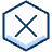 Remove Hexagon 1 Icon from Cyber Duotone - Free Set