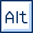 Button Alt Icon from Cyber Duotone Set