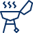 Barbecue Stove Icon from Cyber Line Set