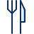 Fork Knife Icon from Cyber Duotone Set