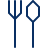 Fork Spoon Icon from Cyber Line Set
