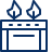 Gas Burner Icon from Cyber Line Set