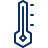 Temperature High Icon from Cyber Line Set