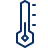 Temperature Low Icon from Cyber Line Set