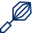Whisk Icon from Cyber Line Set