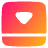 Bar Bottom Panel Close Icon from Plump Gradient Set