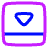 Bar Bottom Panel Close Icon from Plump Neon Set