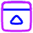Bar Top Panel Close Icon from Plump Neon Set