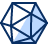 D20 Dice Icon from Cyber Duotone Set