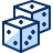 Dices Icon from Cyber Duotone Set