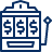 Slot Machine Icon from Cyber Line Set