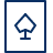 Spade Card Icon from Cyber Line Set
