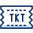 Ticket Icon from Cyber Duotone Set