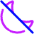 Night Bedtime Mode Off Icon from Plump Neon Set