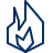 Fire Icon from Cyber Line Set