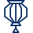 Lamp Chinese Icon from Cyber Line Set