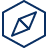 Compass 3 Icon from Cyber Line Set