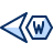 Compass West Icon from Cyber Duotone Set