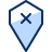 Location Pin Removed Icon from Cyber Duotone Set