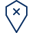 Location Pin Removed Icon from Cyber Line Set