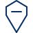 Location Pin Subtract Icon from Cyber Line Set
