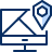 Location Screen Icon from Cyber Duotone Set