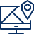 Location Screen Icon from Cyber Line Set