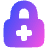 Lock Encryption Add Icon from Plump Gradient Set