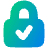 Lock Encryption Check Active Icon from Plump Gradient Set