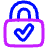 Lock Encryption Check Active Icon from Plump Neon Set